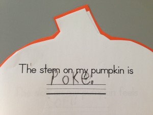pumpkin writing