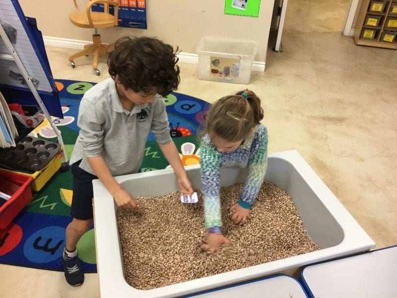 Dinosaur Sensory Table | Swoop into Kindergarten